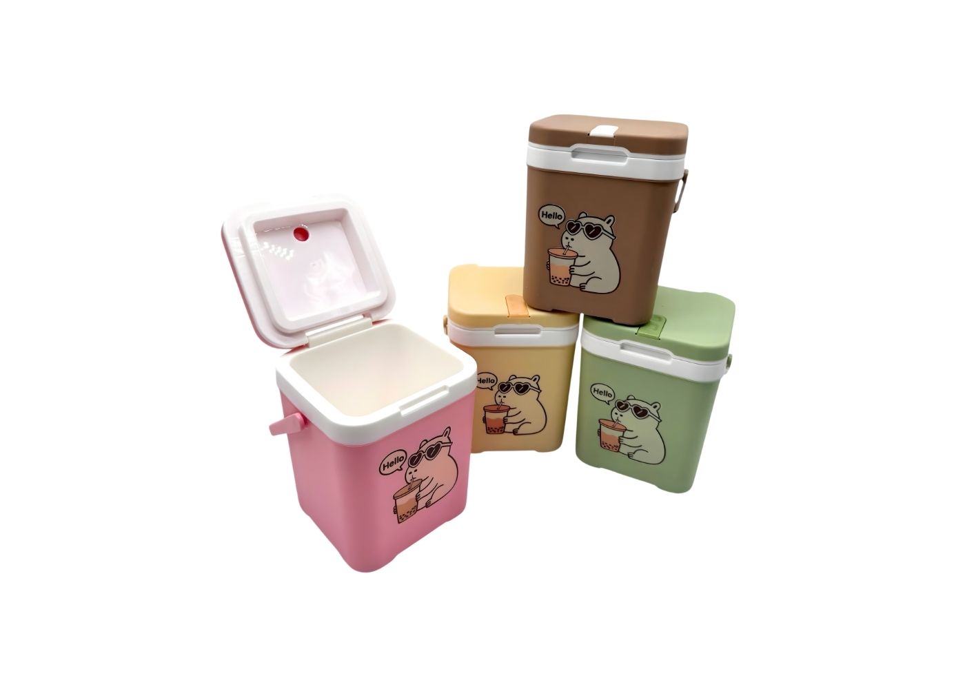 Bình đá vuông 1.5L Châu Hưng 090. Thiết kế nhỏ gọn, quai xách chắc chắn